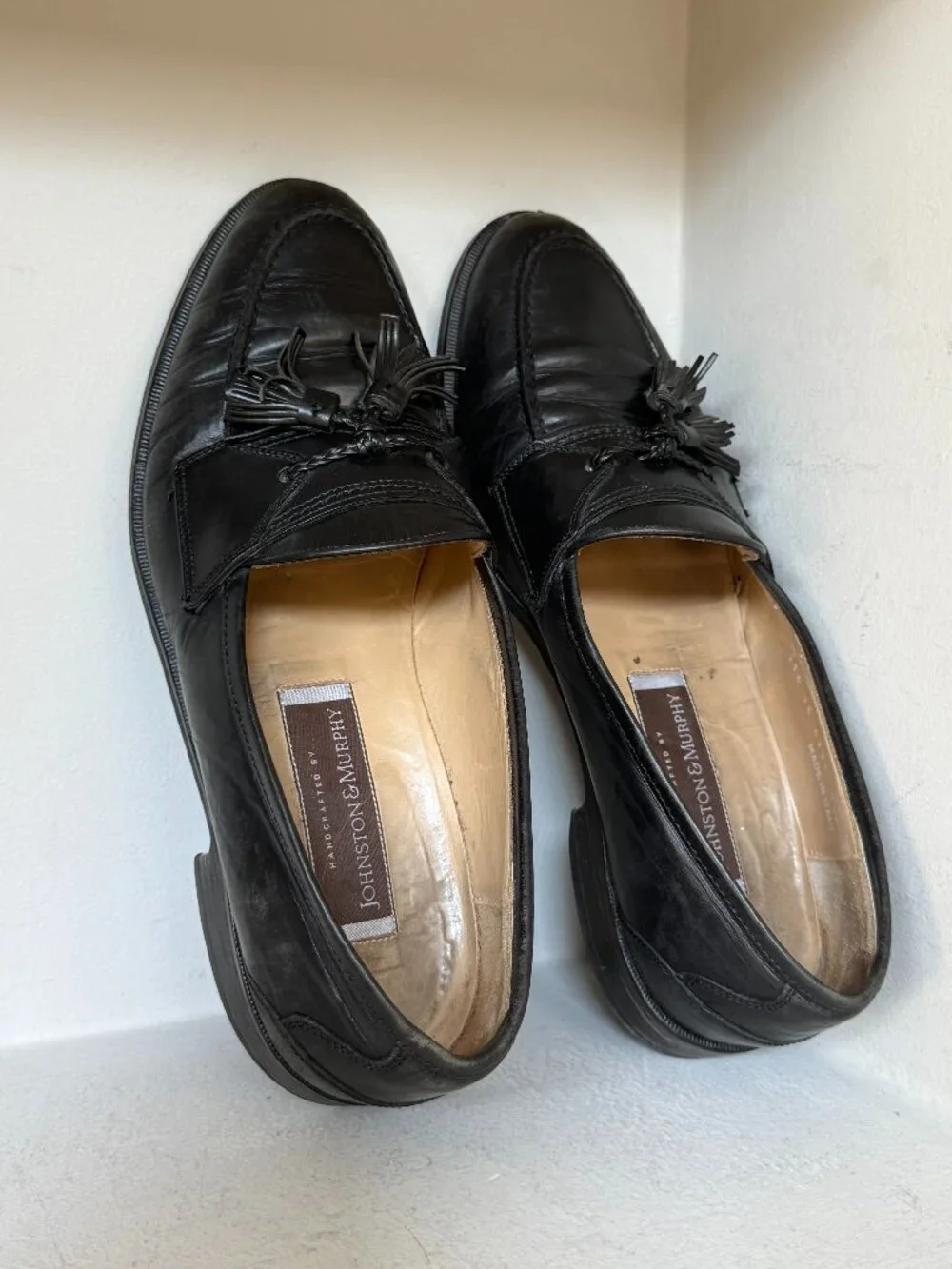 Johnston & Murphy Vintage Made in Italy Leather Tassel Loafers Men’s 9.5 M